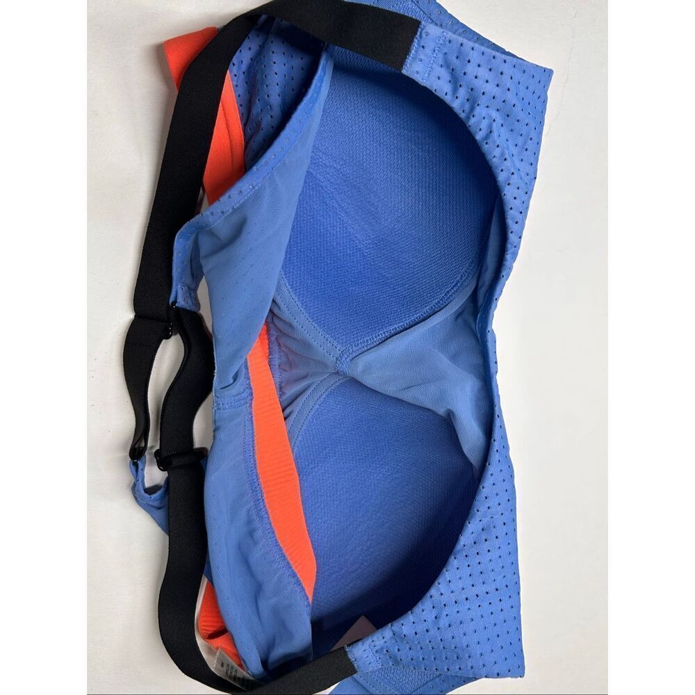 Victoria Secret Sport Blue & Orange Racerback Sports Bra Size 36B Padded Mesh - Picture 3 of 6